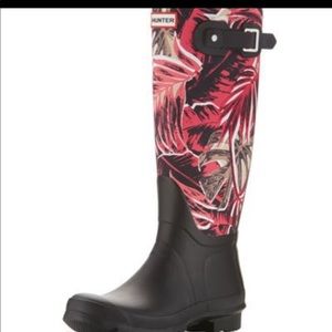 Brand New Hunter Tall Jungle Print rain boot.